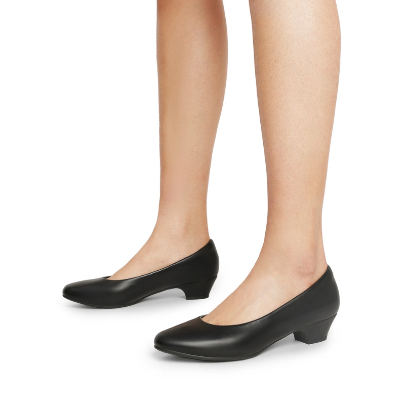 Elegant Square Toe Low Heel Pumps