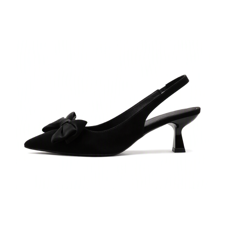 Bowknot Backless Stiletto Heels