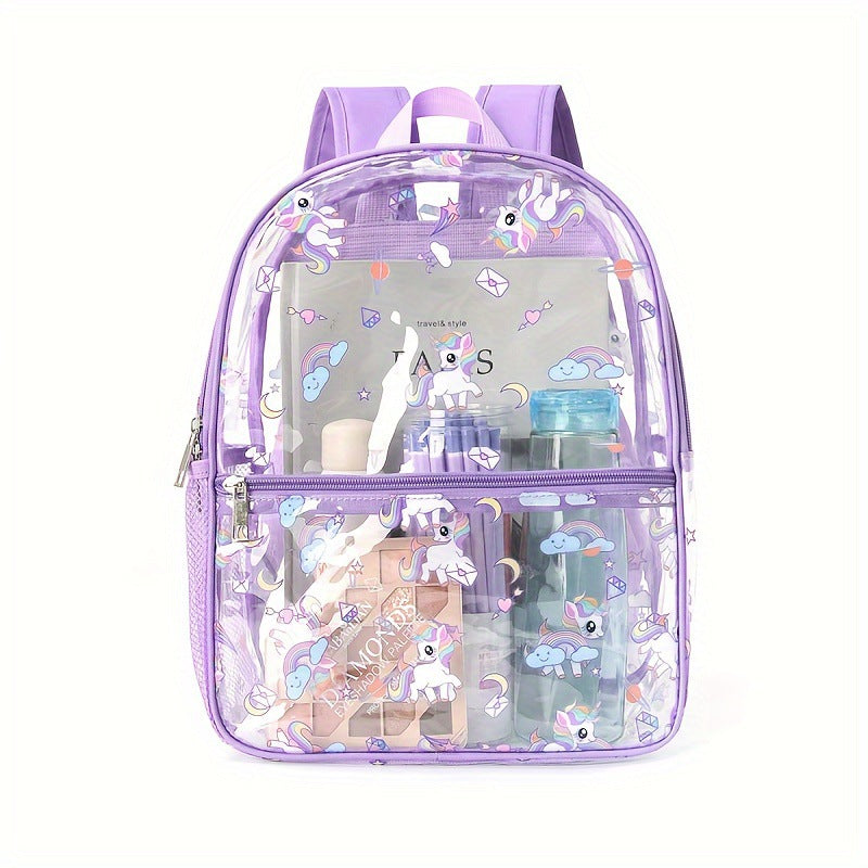 Dino Fun Transparent Kids Backpack