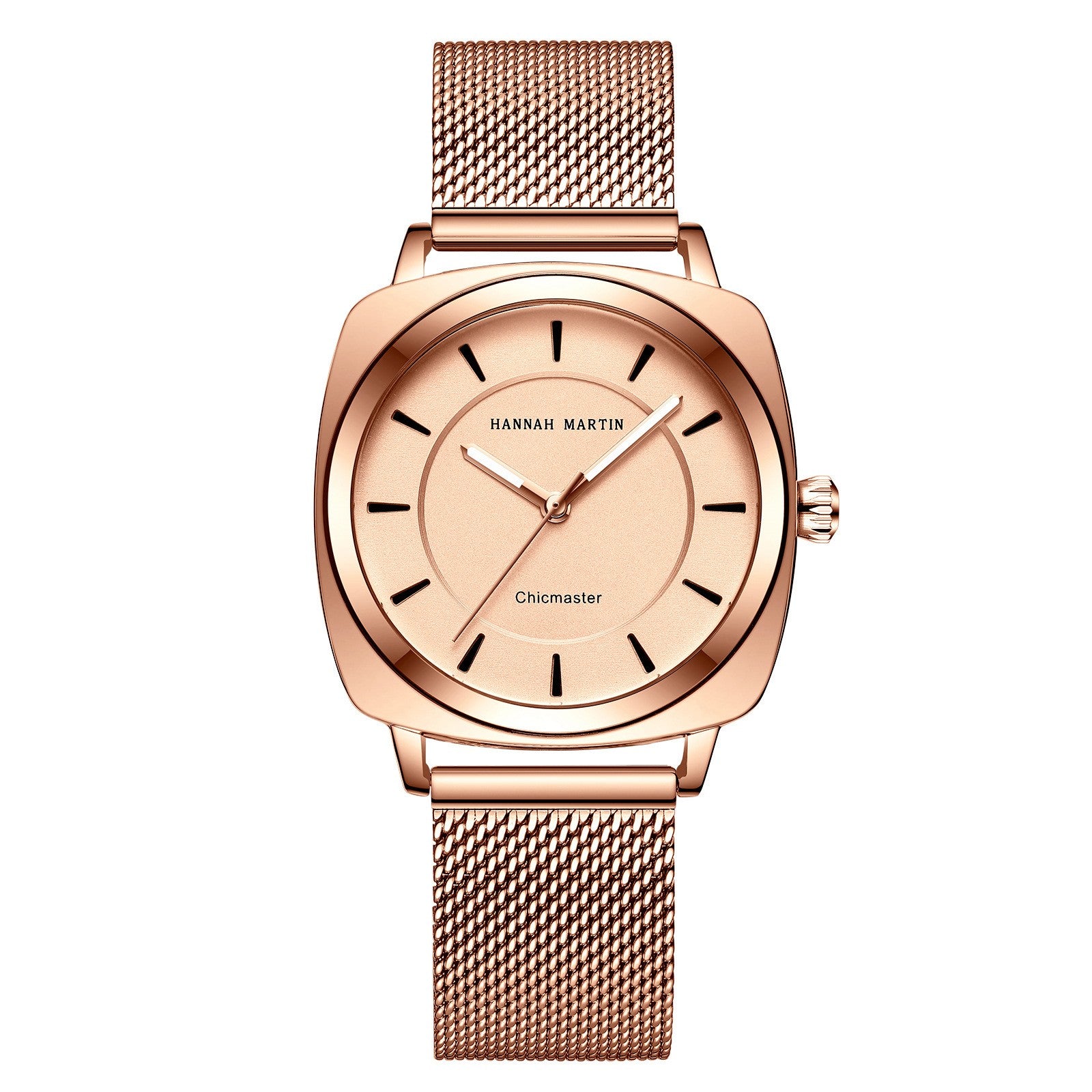 Rose Mesh Minimal Watch