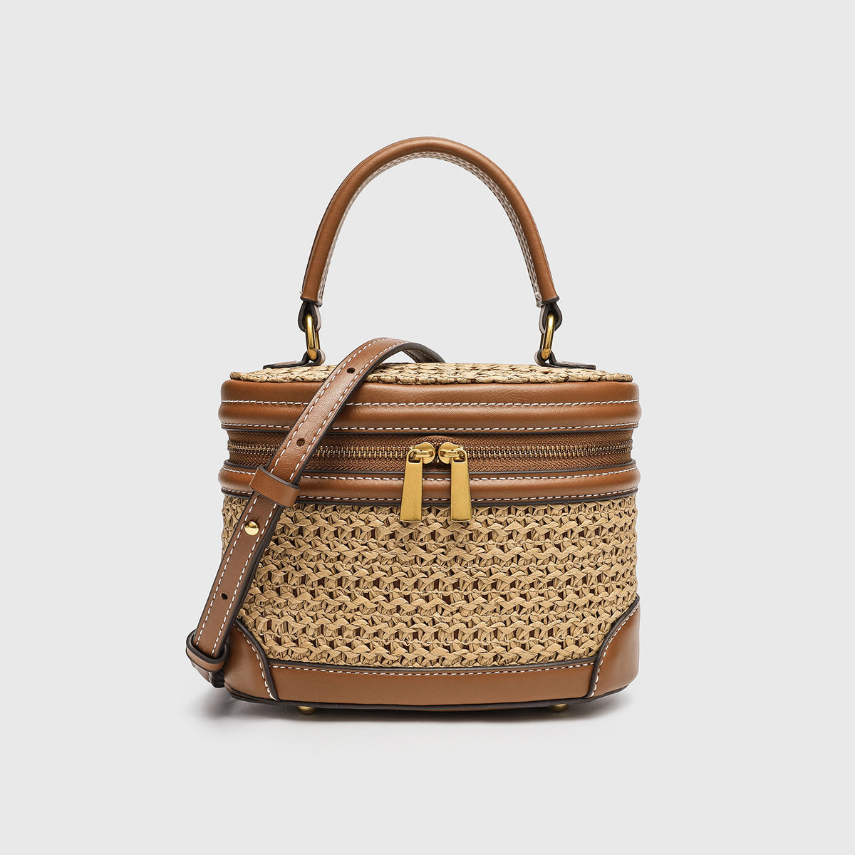Cove Textured Canvas Mini Bucket Bag