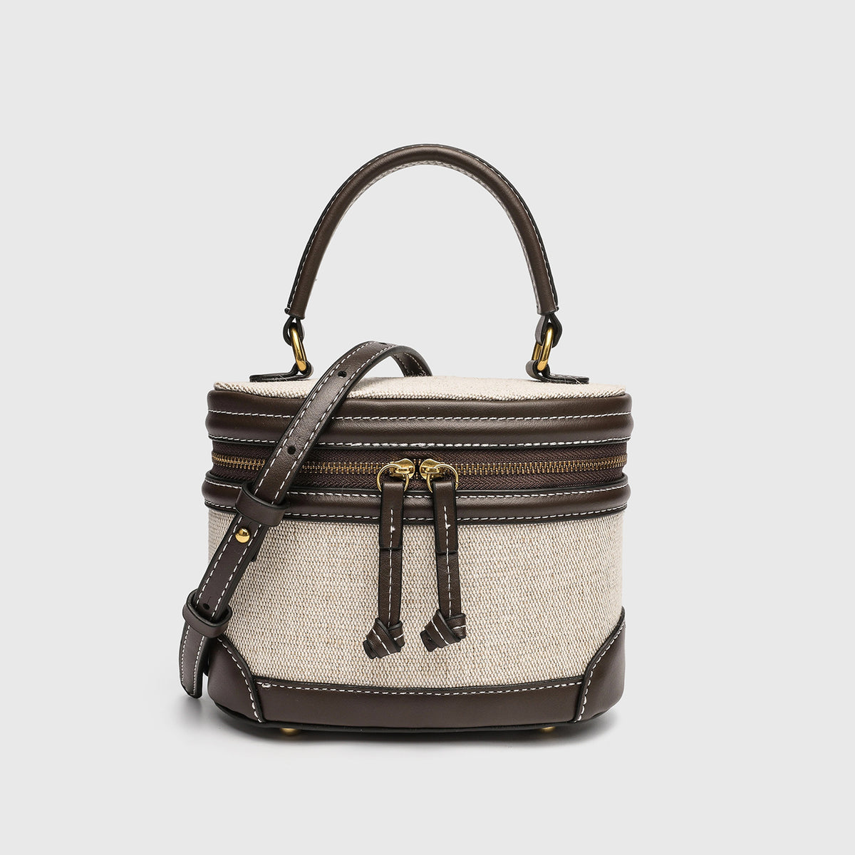 Cove Textured Canvas Mini Bucket Bag