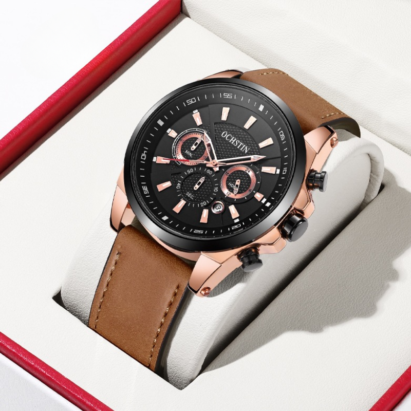 Atlas Executive Leather Men’s Watch