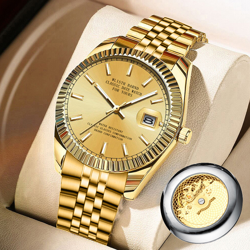 Gold Date Classic Watch