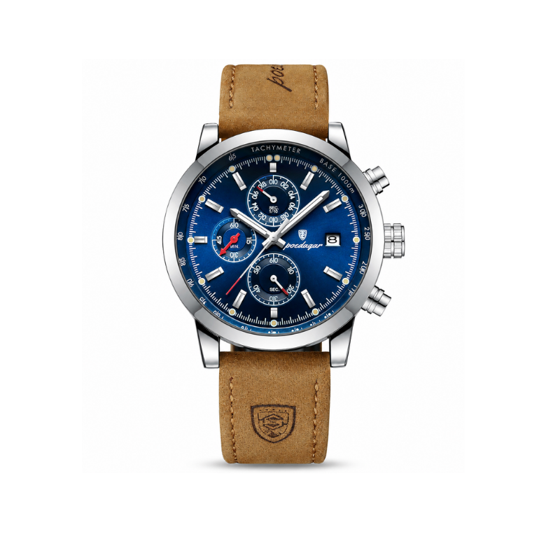 Multifunction Leather Watch