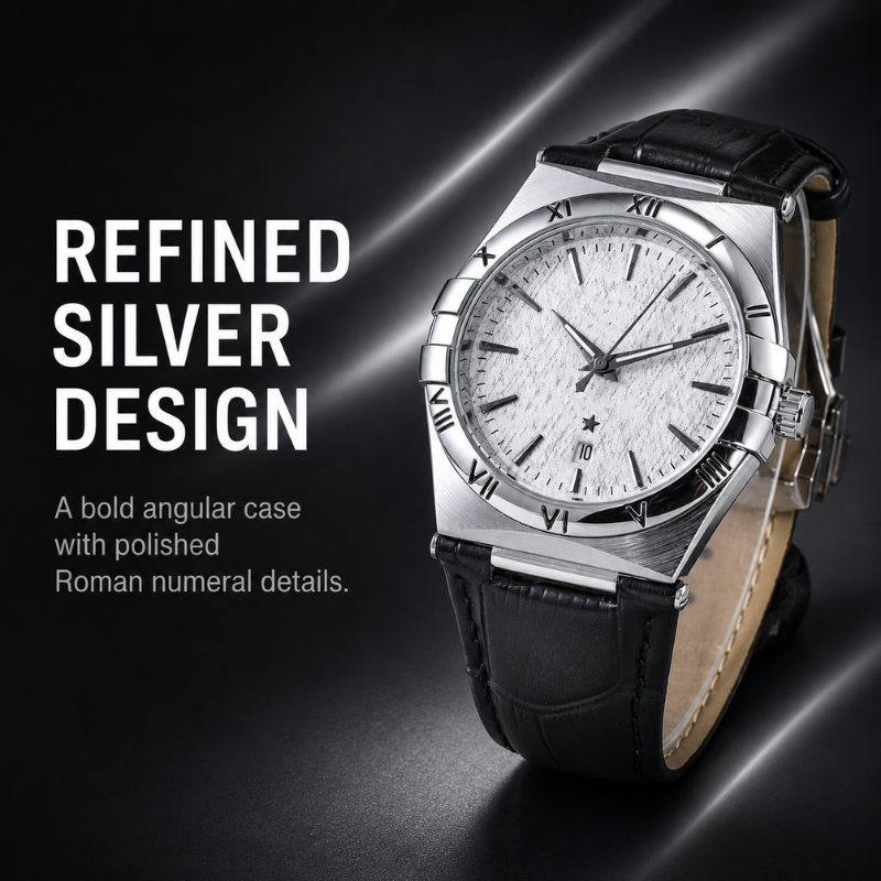 Slim Gold Date Watch