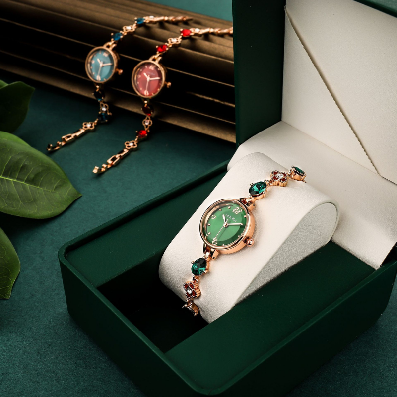 Emerald Jewel Bracelet Watch