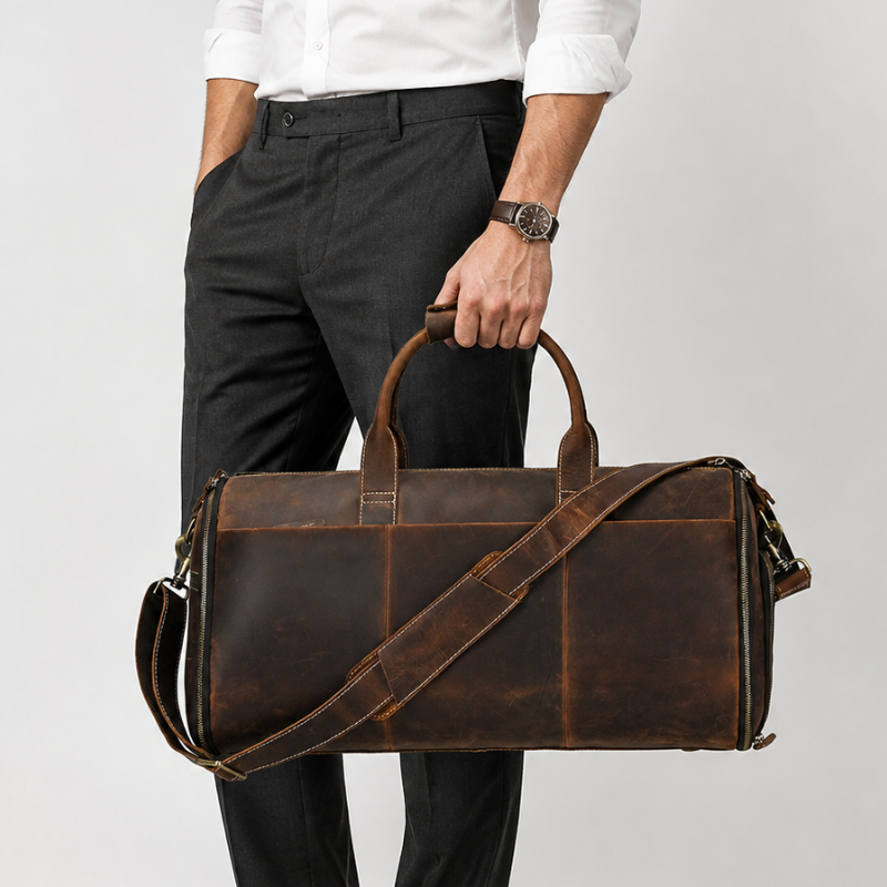 Heritage Voyager Leather Duffle Bag