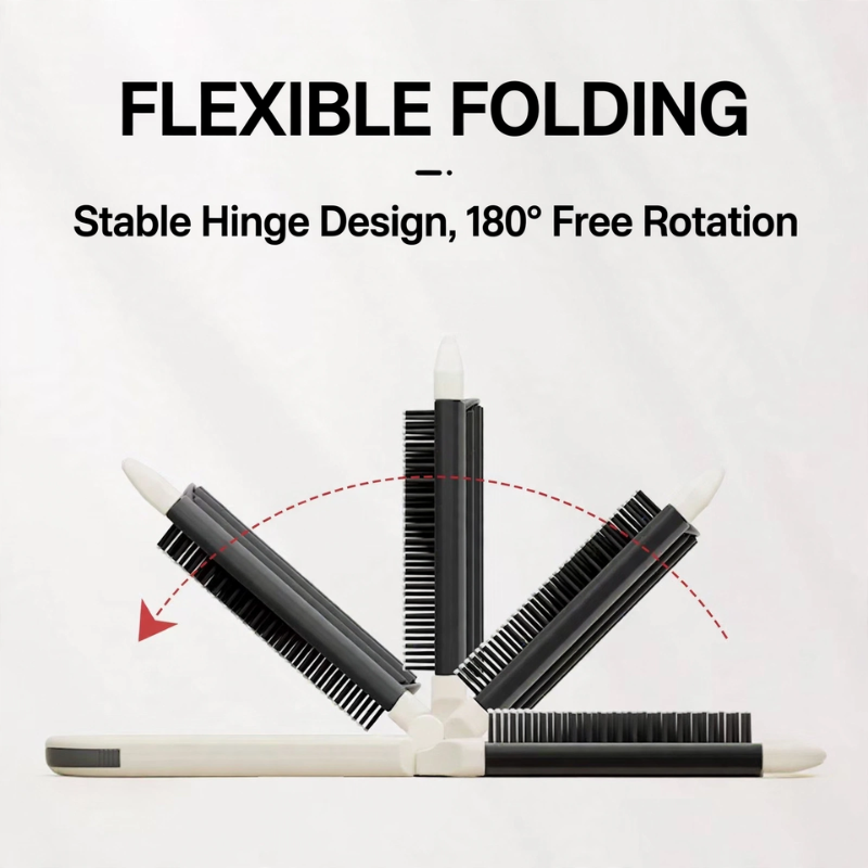 Bow Pocket Folding Hairbrush