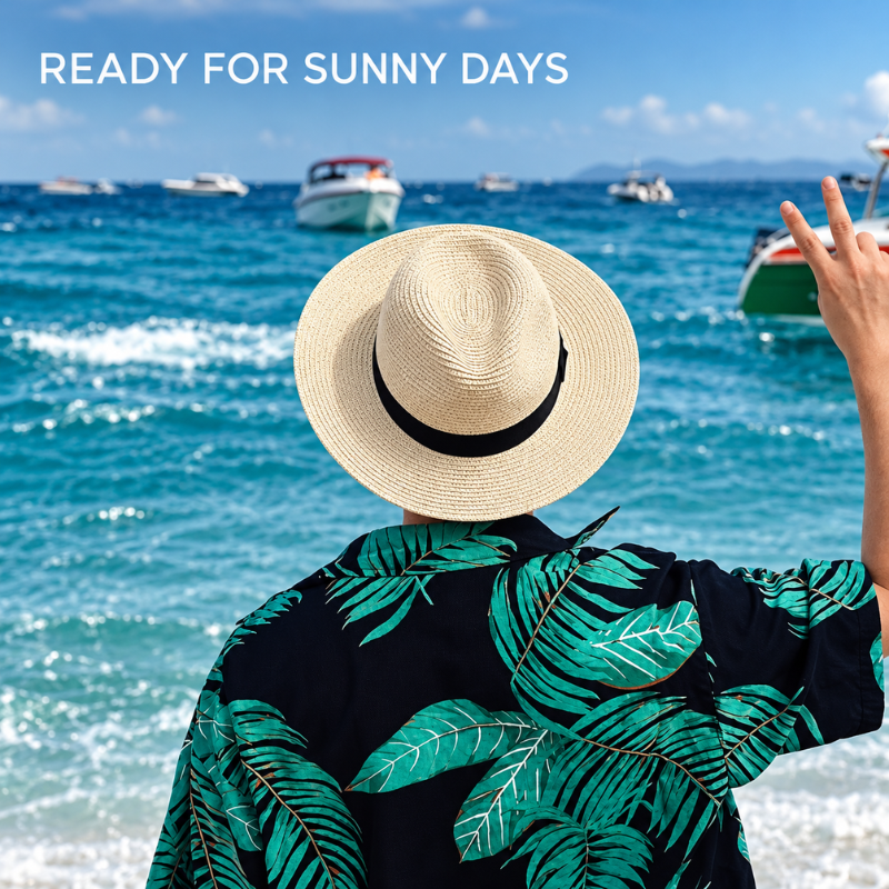 Classic Woven Fedora Straw Hat