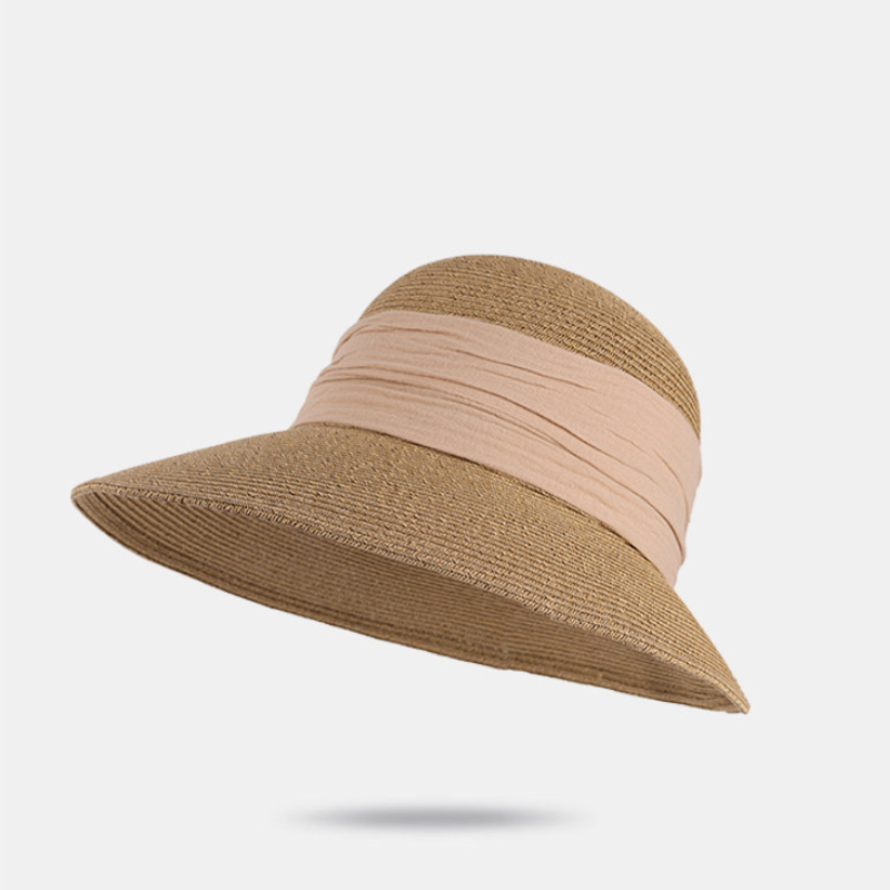 Elara French Riviera Wide Brim Straw Hat