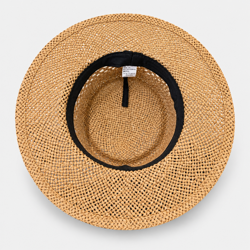 Camille French Retro Open-Weave Straw Hat