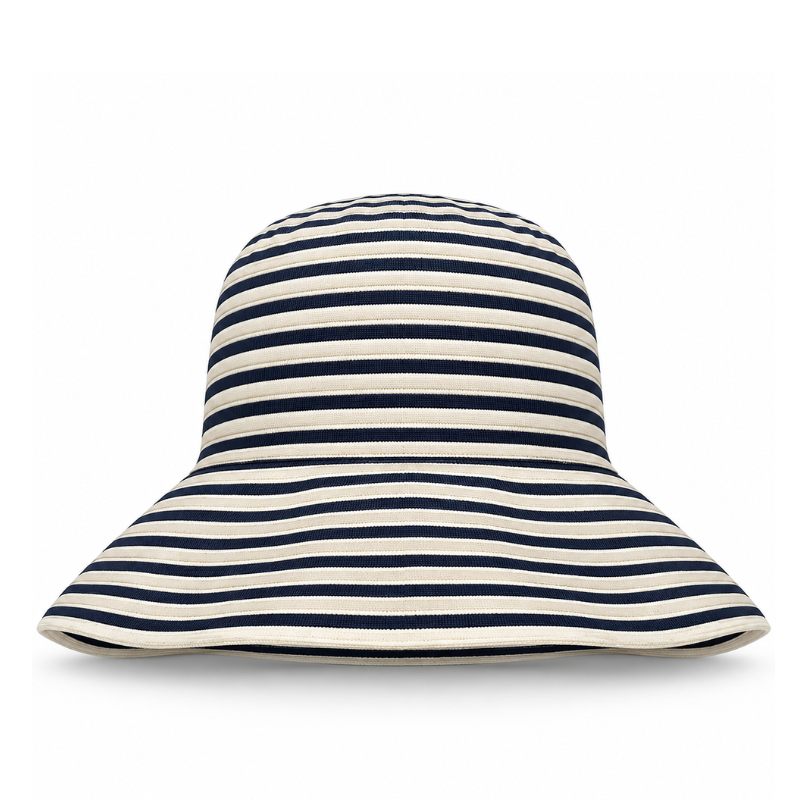 Marielle Striped Coastal Fisherman Sun Hat