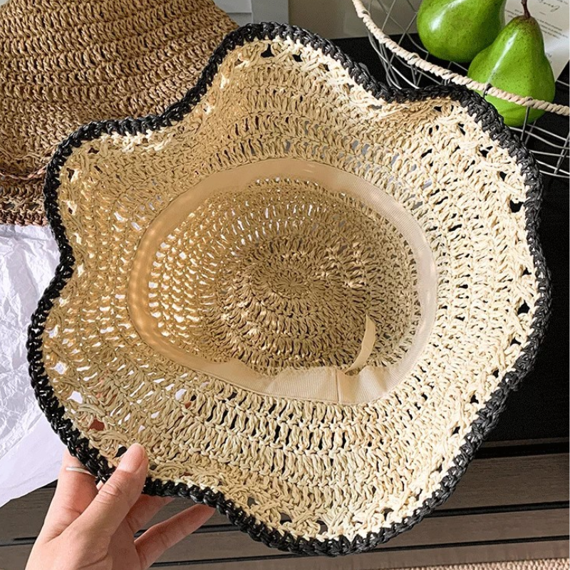 Maribel Handwoven Open-Weave Wide Brim Sun Hat