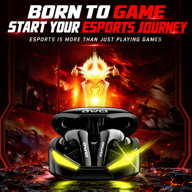 AeroPulse Low-Latency Gaming Wireless Earbuds