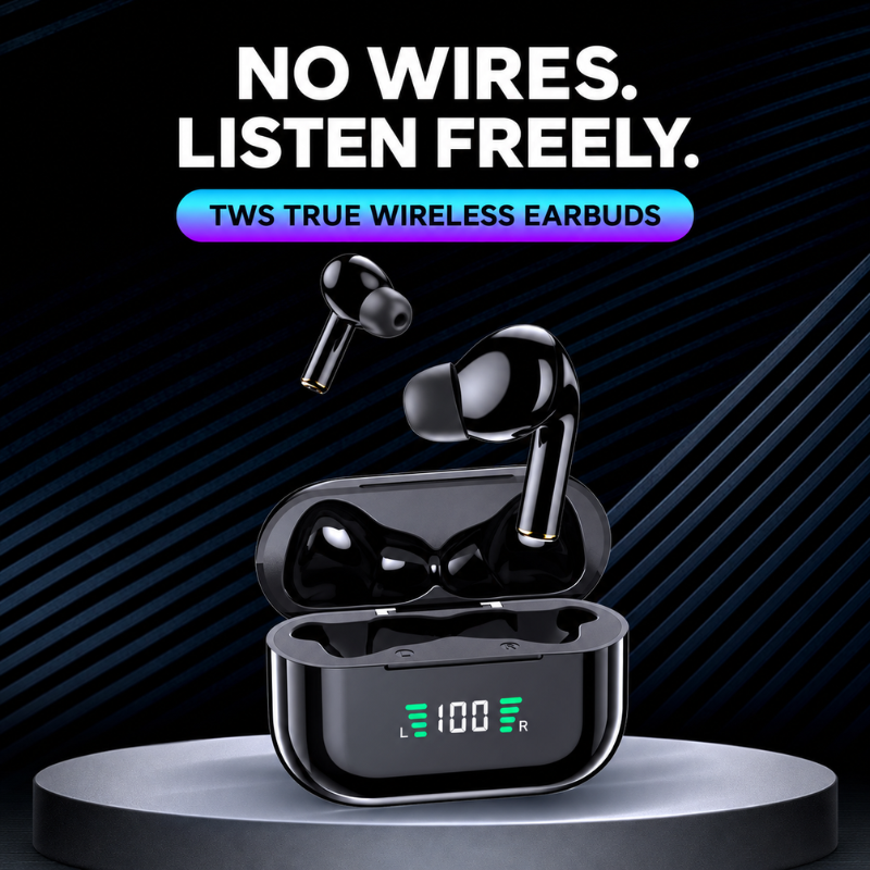 Veyronix X5 Digital Display TWS Earbuds