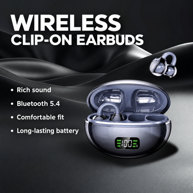 Pulse Clip Open-Ear Bluetooth Earphones