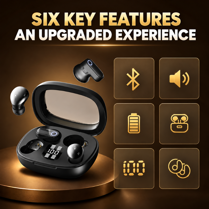 Luxe Tone HIFI Digital Display Earbuds