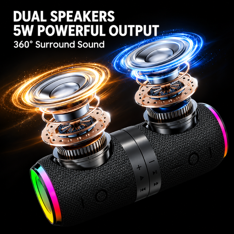 Magnetic 2-in-1 RGB Bluetooth Speaker