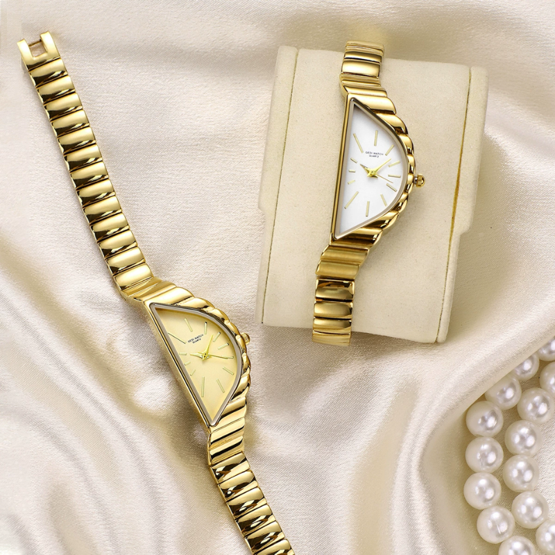 Elegant Teardrop Silver Bracelet Watch