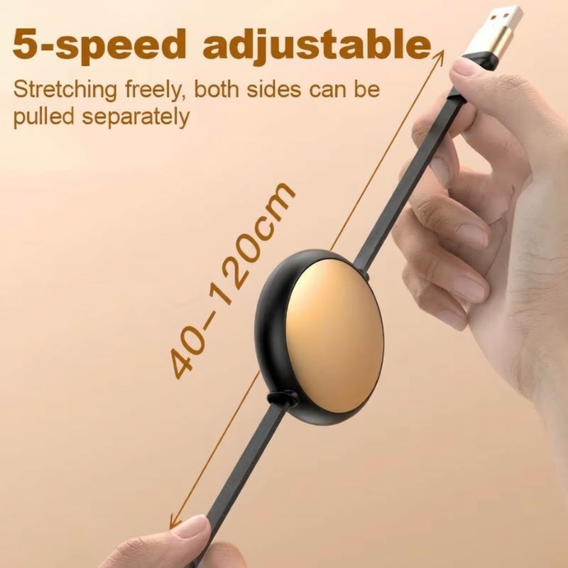 Retractable 3-in-1 Fast Charging Cable