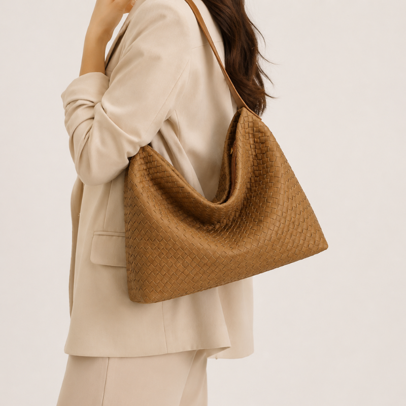 Woven Chic Shoulder Bag