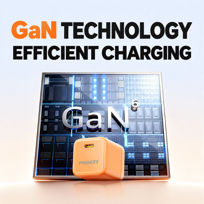 Compact USB-C GaN Wall Charging Adapter
