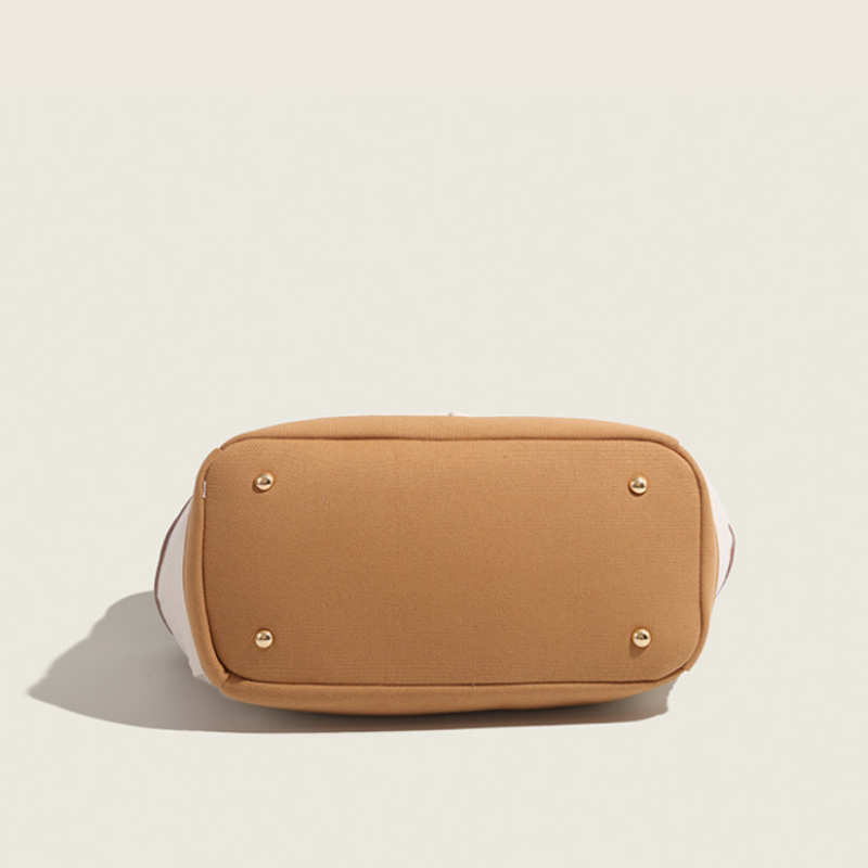 Canvas Multi-Compartment Shoulder Bag