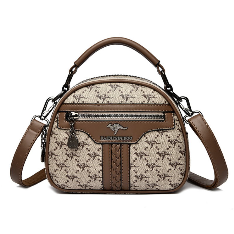 Vintage Multi-Compartment Mini Handbag