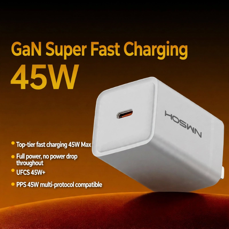 45W Single-Port GaN Fast Charger