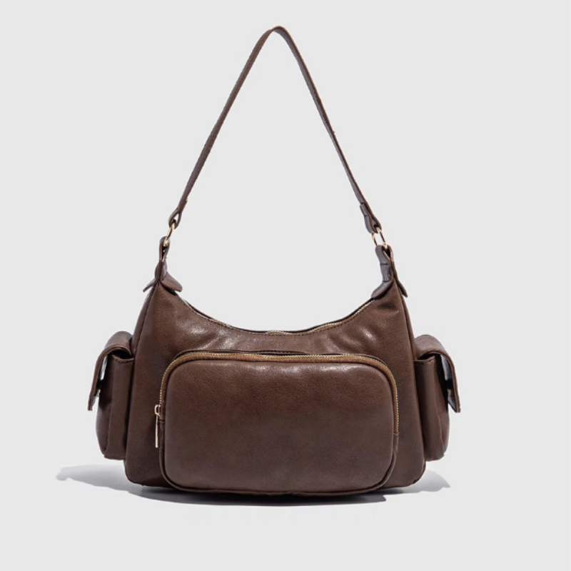 High-End Functional Multi-Pocket Shoulder Bag