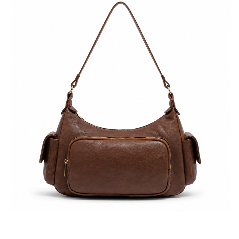 High-End Functional Multi-Pocket Shoulder Bag