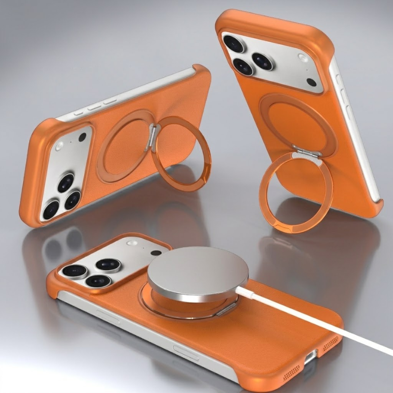 Syndee Leather Ring iPhone Case
