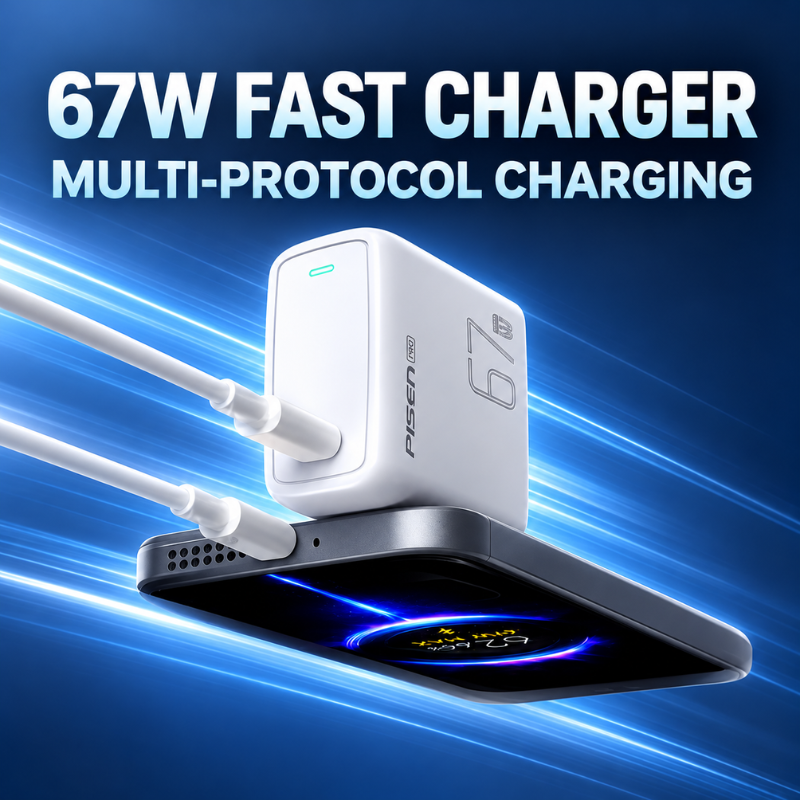 67W GaN High Power Fast Charging Adapter