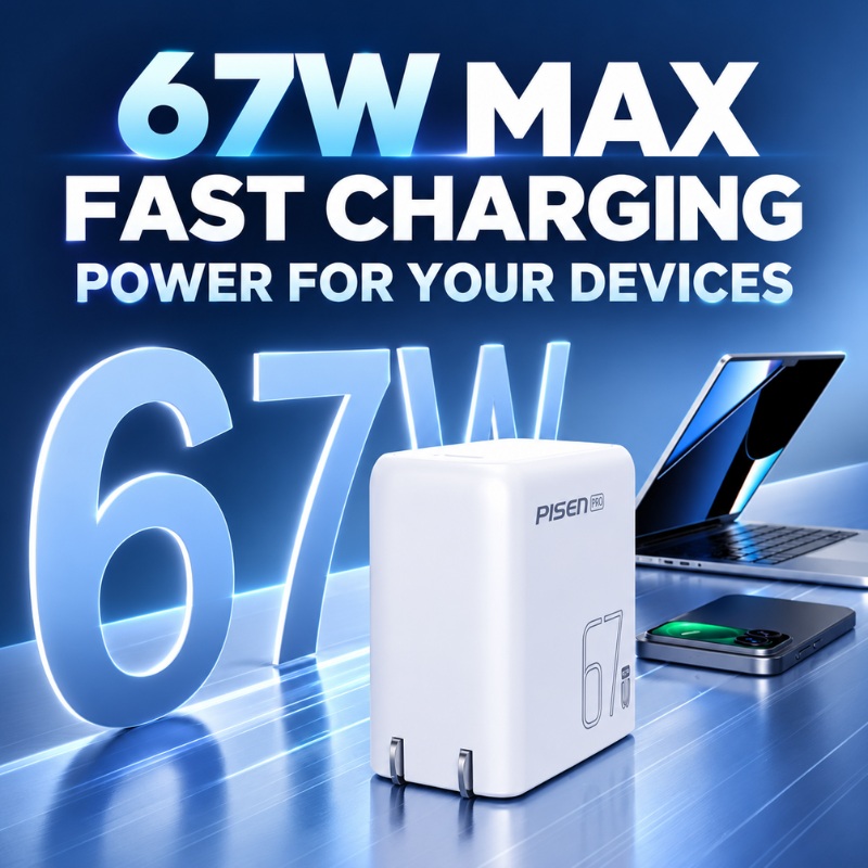 67W GaN High Power Fast Charging Adapter