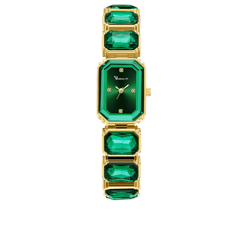 Emerald Luxe Gemstone Women’s Watch
