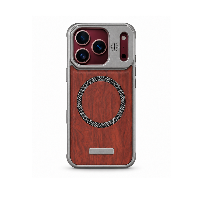 Wood Grain Magnetic Phone Case