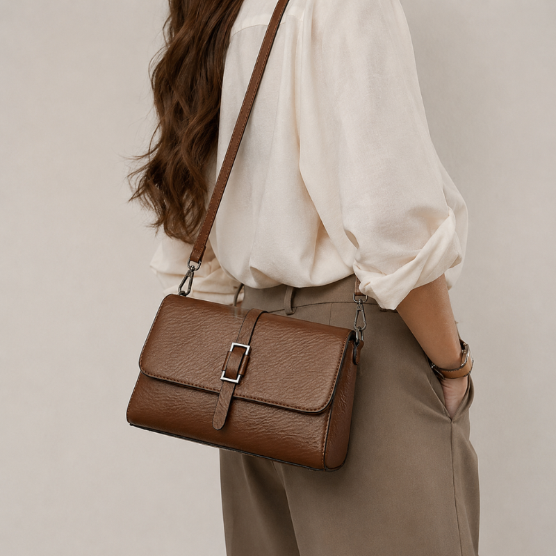 Heritage Buckle Crossbody Bag