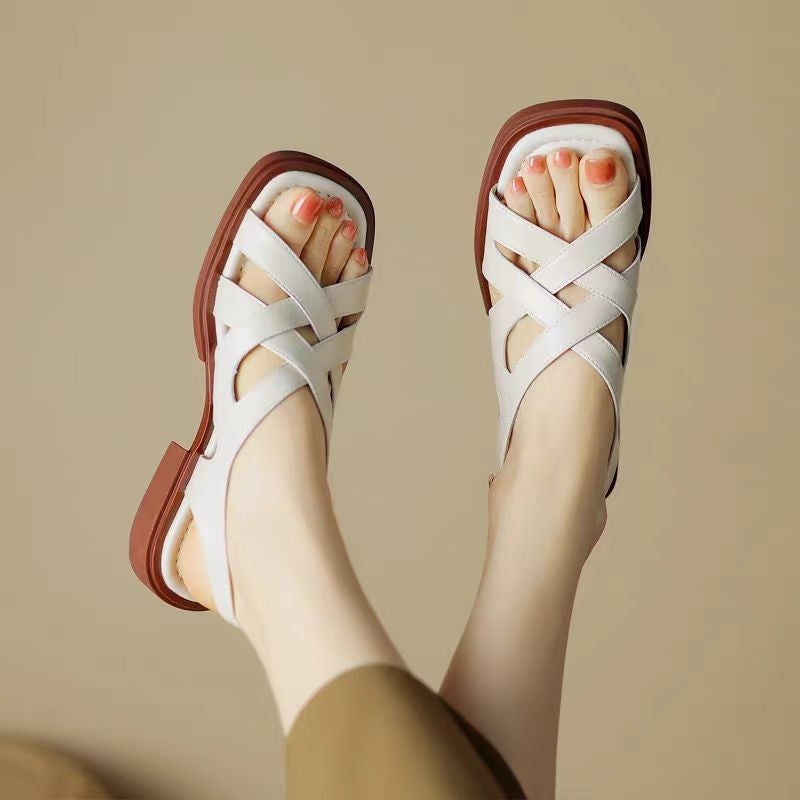 Siena Cross-Strap Sandals
