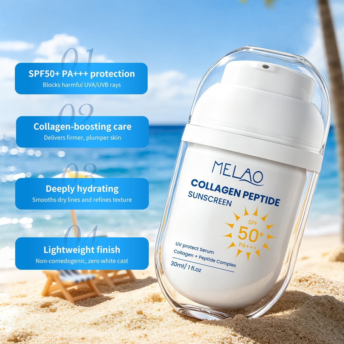 Collagen Peptide Skin Defense Facial Sunscreen