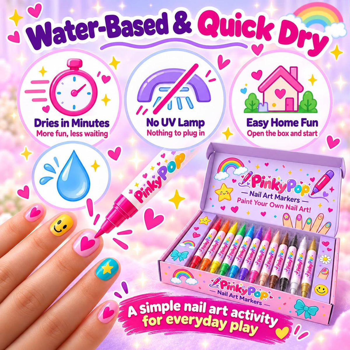Pinky Pop Nail Art Markers
