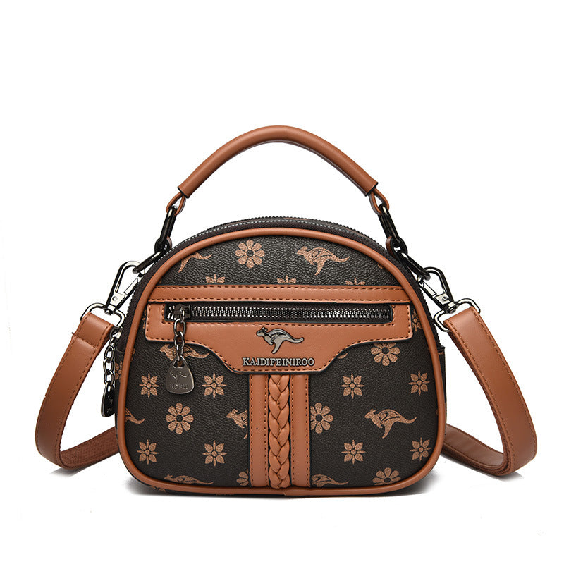 Vintage Multi-Compartment Mini Handbag