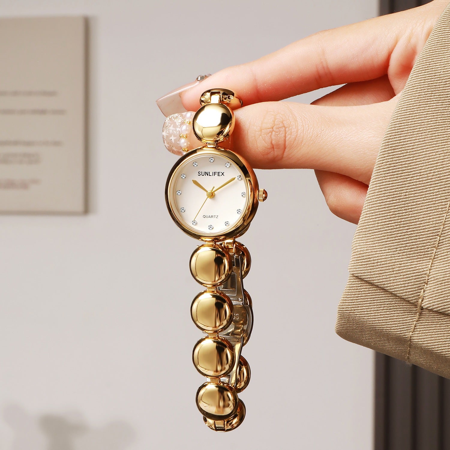 Golden Bean Bracelet Women’s Watch