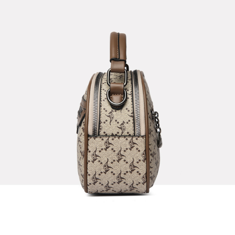 Vintage Multi-Compartment Mini Handbag
