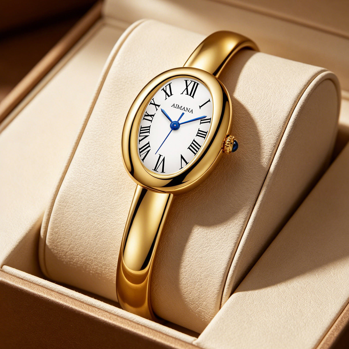 Roman Oval Bangle Watch