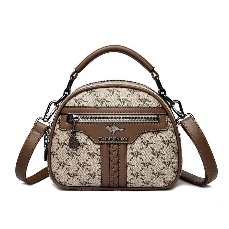 Vintage Multi-Compartment Mini Handbag