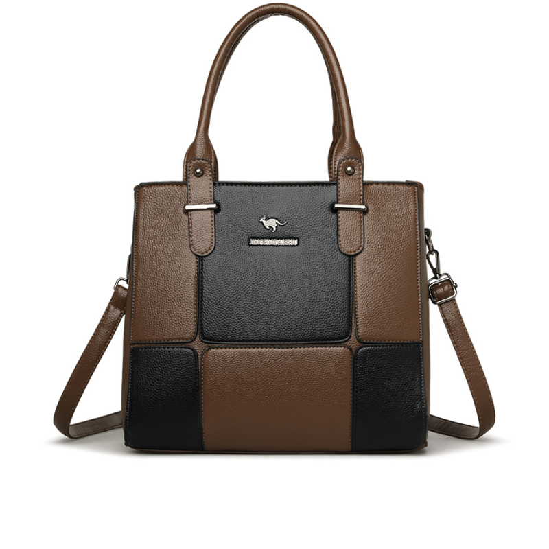 Monochrome Heritage Leather Handbag