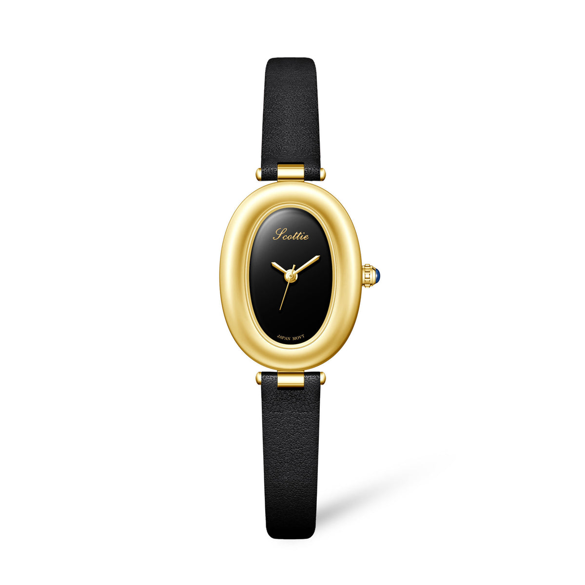 Oval Elegance Leather Watch