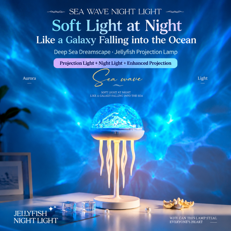 Ocean Drift Jellyfish Projection Lamp