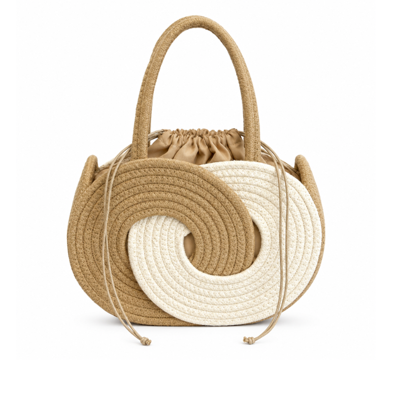 Spiral Weave Summer Handbag